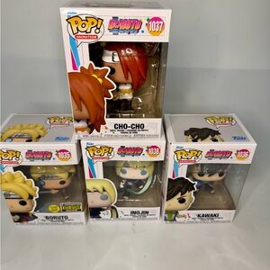 Funko POP Animation 2021 Boruto 6 Figure Assorted Lot Inojin Kawaki Cho-Cho NEW